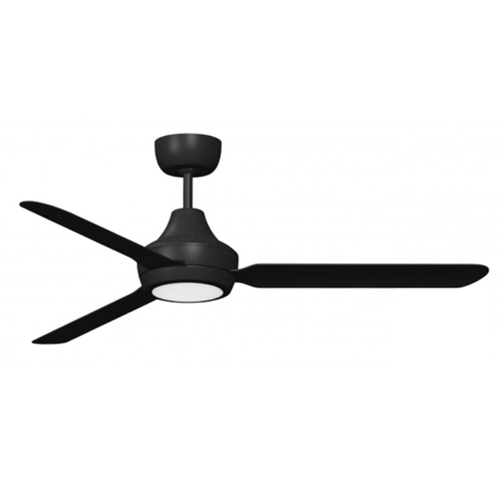 Stanza 48" Ceiling Fan With LED Light Black